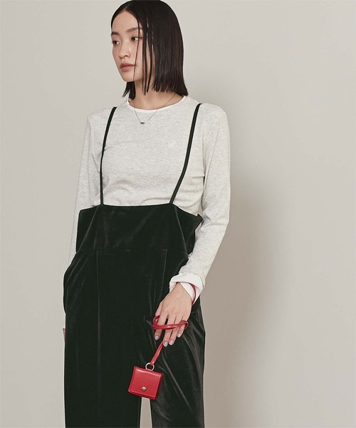 miette（ミエット）の「ベロアサロペット（サロペット/オーバーオール・レディース・ブラック/ブラウン・M/S）」の4枚目の写真