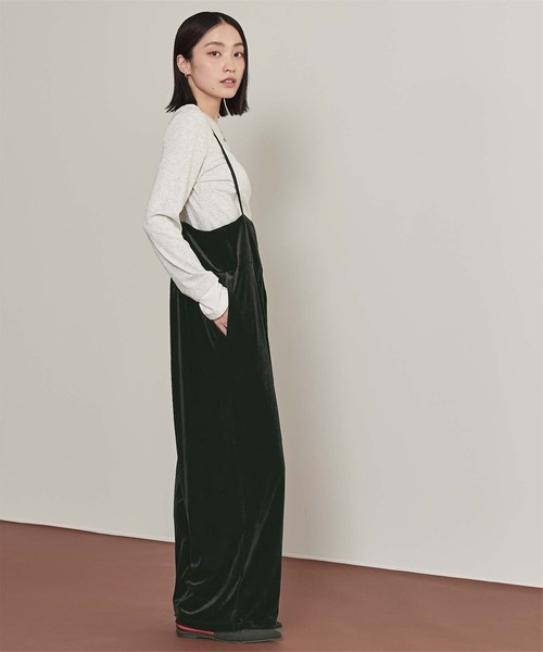 miette（ミエット）の「ベロアサロペット（サロペット/オーバーオール・レディース・ブラック/ブラウン・M/S）」の6枚目の写真
