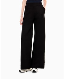 【エンポリオ アルマーニ EA7】Logo Series ワイドレッグパンツ コットン混紡