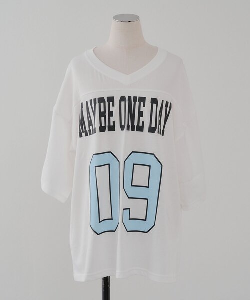APPORTE PAR LES MARCHES(アポルテパーレマルシェ)の「【MARCHES】ブロークコア半袖ロゴT(Tシャツ/カットソー・レディース・ブラック/オフホワイト・FREE)」の17枚目の写真
