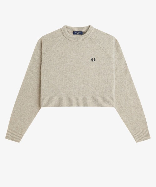 FRED PERRY(フレッドペリー)の「Cropped Textured Jumper/クロップドテクスチャーニット(ニット/セーター・レディース・グレイッシュベージュ・10)」の8枚目の写真