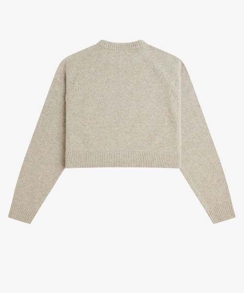 FRED PERRY(フレッドペリー)の「Cropped Textured Jumper/クロップドテクスチャーニット(ニット/セーター・レディース・グレイッシュベージュ・10)」の9枚目の写真