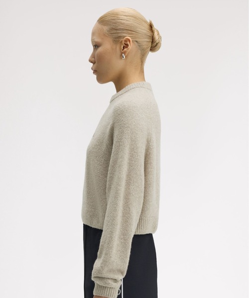 FRED PERRY(フレッドペリー)の「Cropped Textured Jumper/クロップドテクスチャーニット(ニット/セーター・レディース・グレイッシュベージュ・10)」の7枚目の写真