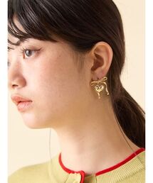 LILY BROWN | ハートリボンピアス(ピアス（両耳用）)