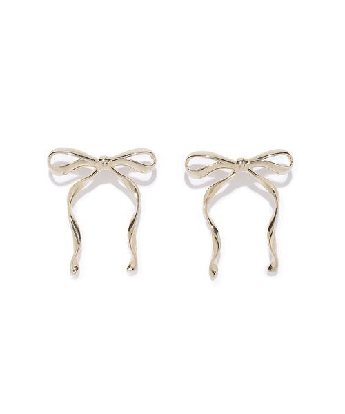 LILY BROWN（リリーブラウン）の「ハートリボンピアス（ピアス（両耳用）・レディース・ゴールド/シルバー・F）」の13枚目の写真