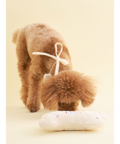 gelato pique（ジェラートピケ）の「【CAT&DOG】【Birthday】スムーズィーバースデースタイ（ペットウェア・レディース・ピンク/クリーム・F）」の9枚目の写真