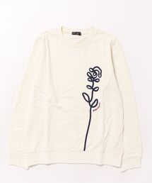 コード刺繍長袖トレーナー