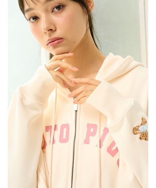 [み☆さん確約] GELATO PIQUE スポーティーベアルームウェアセット ONLINE限定】スポーティーベア裏毛プルオーバー＆裏毛ショート