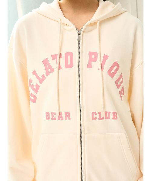 【新品/限定品】gelato pique ジェラートベアパーカ セール】スポーティーベア裏毛パーカ（ルームウェア/パジャマ