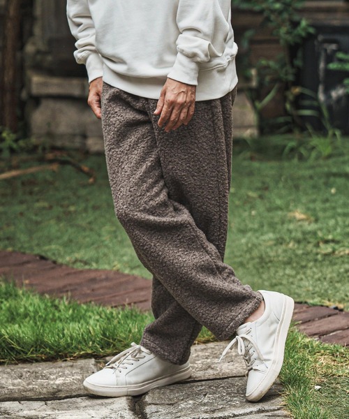 CAMBIO(カンビオ)の「mp14016- Fleece Balloon Easy Pants バルーンイージーパンツ(CAM25AW-022)(その他パンツ・メンズ・ブラウン/ベージュ/チャコール・S/M/L)」の2枚目の写真