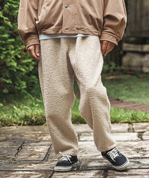 CAMBIO(カンビオ)の「mp14016- Fleece Balloon Easy Pants バルーンイージーパンツ(CAM25AW-022)(その他パンツ・メンズ・ブラウン/ベージュ/チャコール・S/M/L)」の4枚目の写真