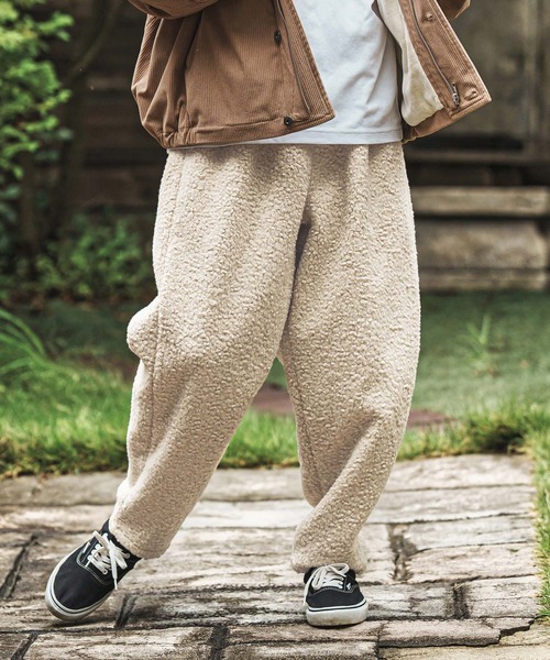 CAMBIO(カンビオ)の「mp14016- Fleece Balloon Easy Pants バルーンイージーパンツ(CAM25AW-022)(その他パンツ・メンズ・ブラウン/ベージュ/チャコール・S/M/L)」の5枚目の写真