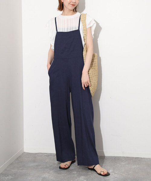 SLOBE IENA コーデュロイサロペット　ブラック SLOBE IENA コーデュロイサロペット ブラック