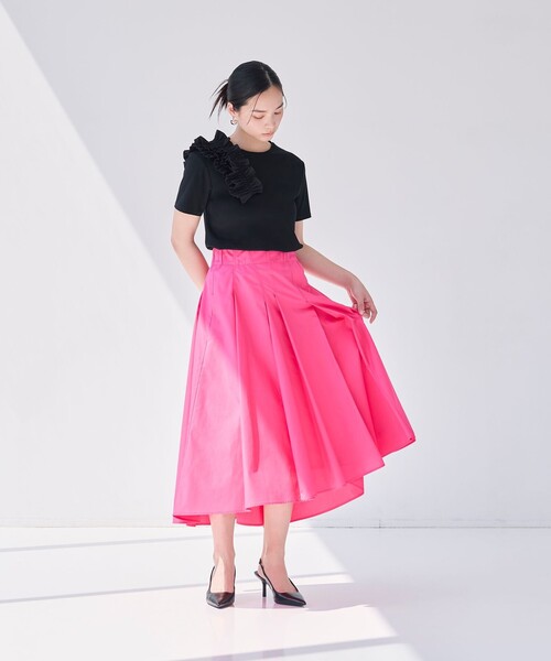 BIANCA（ビアンカ）の「【マルチシーン】ランダムタックスカート（スカート・レディース・ネイビー/ピンク・38）」の13枚目の写真