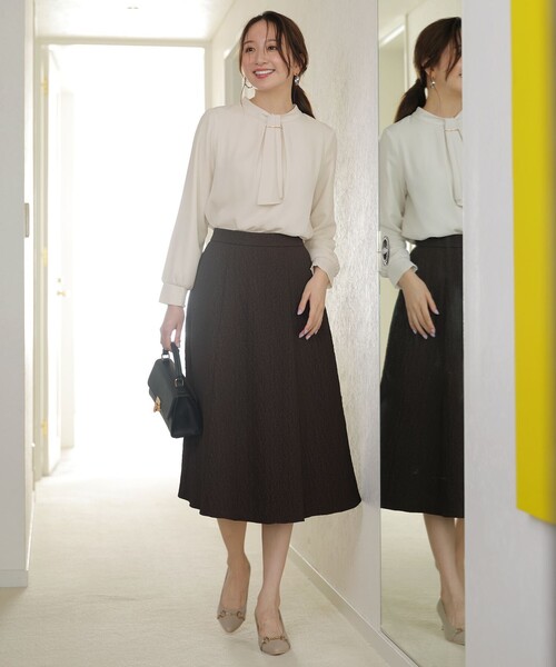 ANY SIS(エニィスィス)の「ジャカードフレア スカート(スカート・レディース・ブラック系/ダークブラウン系・MEDIUM/SMALL/LARGE)」の11枚目の写真