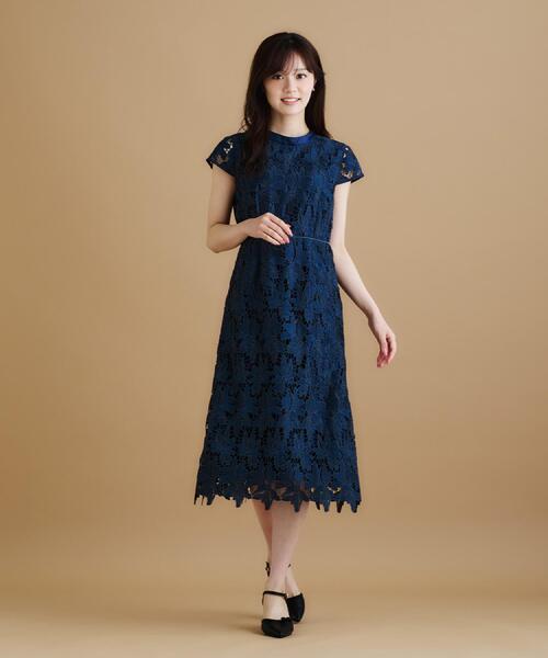 最終お値下げ　バイカラー レース シャツ ワンピース38サイズ 最終お値下げ バイカラー レース シャツ ワンピース38サイズ