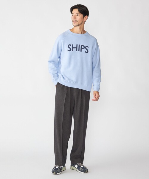 SHIPS(シップス)の「SHIPS: SHIPS ロゴ スウェット(スウェット・メンズ・グレー/ネイビー/ライトブルー/ワイン・93/94/95)」の8枚目の写真