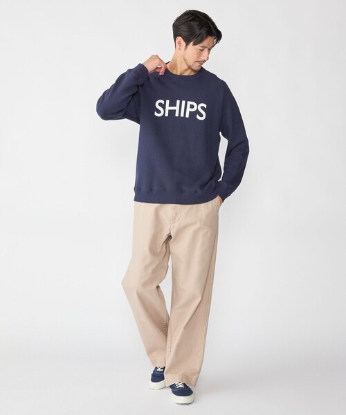 SHIPS(シップス)の「SHIPS: SHIPS ロゴ スウェット(スウェット・メンズ・グレー/ネイビー/ライトブルー/ワイン・93/94/95)」の9枚目の写真