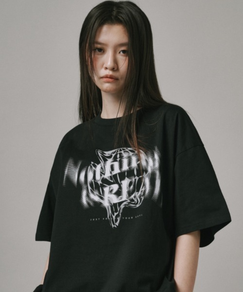 Vini(ヴィニ)の「【Vini】Notthing 半袖Tシャツ(Tシャツ/カットソー・メンズ・ホワイト/グレー/ブラック・SMALL/MEDIUM/LARGE)」の2枚目の写真