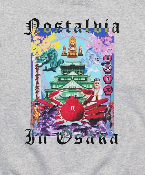 NOSTALVIA(ノスタルヴィア)の「NOSTALVIA ノスタルヴィア Osaka Mydo / オオサカ マイド スウェット プルオーバー(スウェット・メンズ・ホワイト/杢グレー/ブラック・SMALL/MEDIUM/LARGE/X-LARGE)」の7枚目の写真