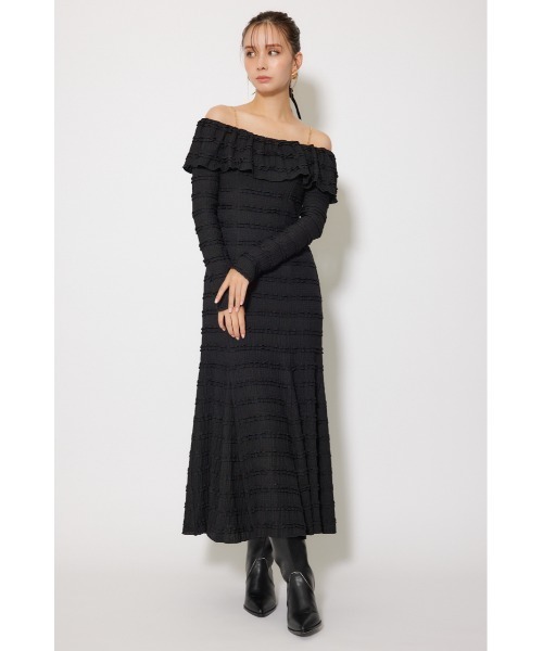 rienda(リエンダ)の「レースカットオフショルワンピース 春服 秋服 冬服(ワンピース・レディース・ライトブルー/ホワイト/ブラック・FREE)」の16枚目の写真