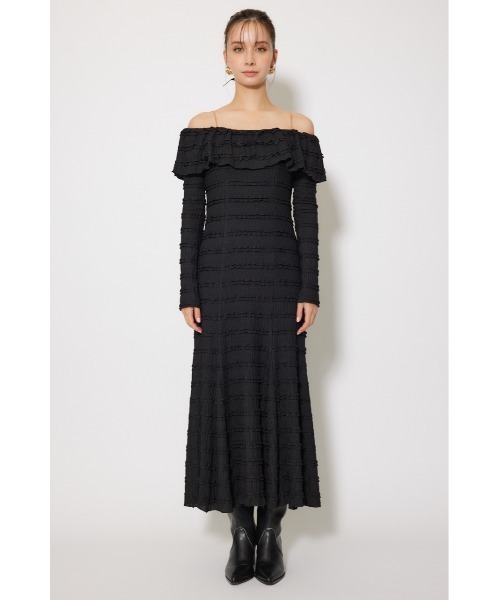 rienda(リエンダ)の「レースカットオフショルワンピース 春服 秋服 冬服(ワンピース・レディース・ライトブルー/ホワイト/ブラック・FREE)」の21枚目の写真