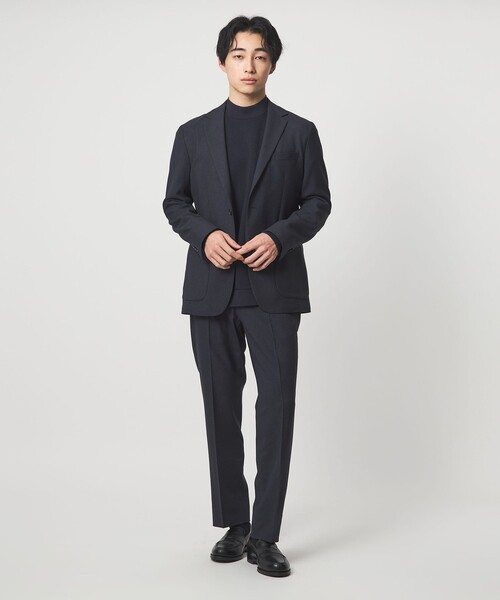 green label relaxing（グリーンレーベルリラクシング）の「A+ ウールライク スタンダード イージー スラックス -ウォッシャブル・ストレッチ-（スラックス・メンズ・ネイビー/ブラウン系・XL/L/M/S）」の8枚目の写真