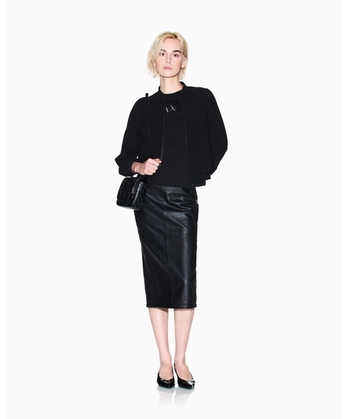 ARMANI EXCHANGE(アルマーニエクスチェンジ)の「【A|X アルマーニ エクスチェンジ】リサイクルポリエステル ブルゾン(ブルゾン・レディース・ブラック/バーガンディー・LARGE/MEDIUM/SMALL/X-SMALL)」の4枚目の写真