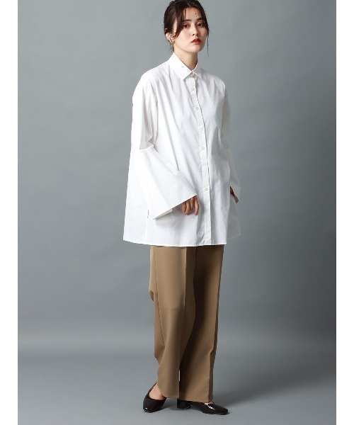 CIS.(シス)の「CIS. ストレートパンツ ウォッシャブル ストレッチ ダブルクロス 無地(その他パンツ・レディース・ブラック/ベージュ・34(5号)/36(7号)/38(9号)/40(11号))」の5枚目の写真