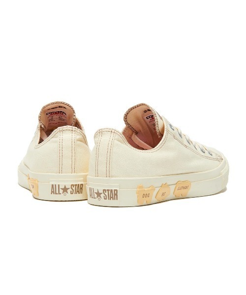 CONVERSE(コンバース)の「CONVERSE ALL STAR BS SLIP OX / TABEKKO DOUBUTSU(コンバース オールスター BS スリップ OX / たべっ子どうぶつ)(スニーカー・レディース・オフホワイト・22cm/24.5cm/23.5cm/23cm/22.5cm)」の2枚目の写真