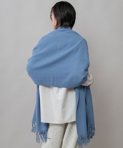 Munich（ミューニック）の「カシミアタッチストール（ストール/ショール・レディース・ブラウン/ブルー/グレー/ブラック/アイボリー・FREE）」の12枚目の写真