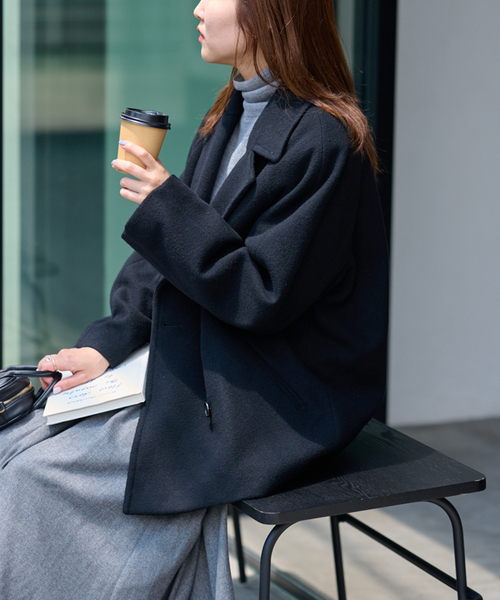 JOURNAL STANDARD relume 尾州ウールショート ブラック JOURNAL