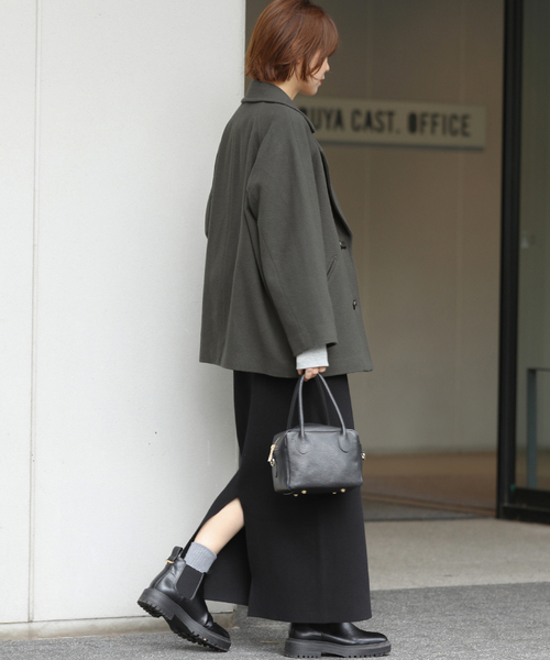 セール】《WEB限定》尾州ウールショートPコート（ピーコート