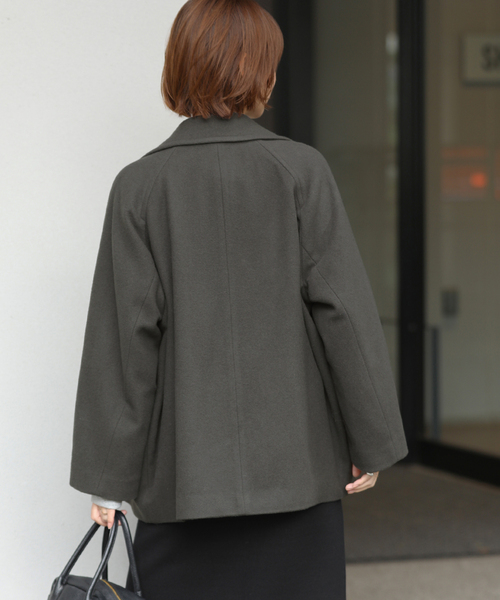 ロッキーJOURNAL STANDARD尾州ウールショートPコート セール】《WEB限定》尾州ウールショートPコート（ピーコート