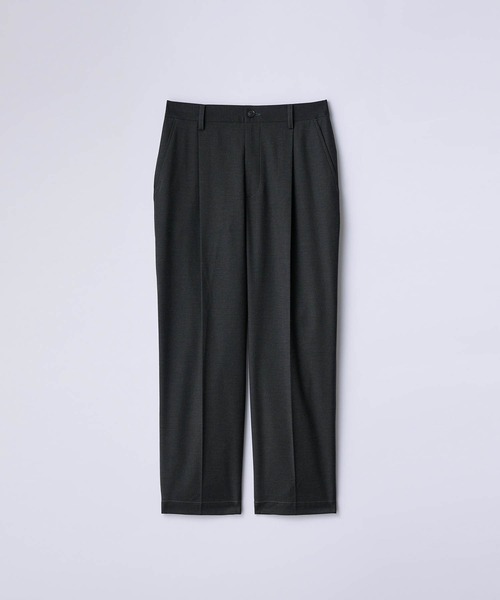 SLICK（スリック）の「【SLICK/スリック】T/R Gabardine Stretch One Tuck Tapered Pants/TRギャバジンワンタックテーパードスラックス / セットアップ（スラックス・メンズ・ブラック/チャコールグレー/ブラウン・2/1/3）」の6枚目の写真