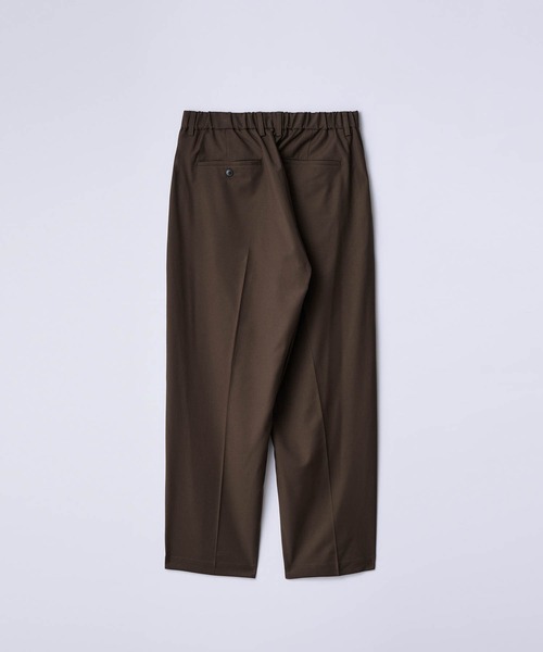 SLICK（スリック）の「【SLICK/スリック】T/R Gabardine Stretch One Tuck Tapered Pants/TRギャバジンワンタックテーパードスラックス / セットアップ（スラックス・メンズ・ブラック/チャコールグレー/ブラウン・2/1/3）」の9枚目の写真