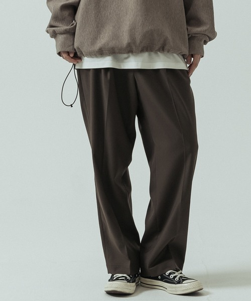 SLICK(スリック)の「【SLICK/スリック】T/R Gabardine Stretch One Tuck Tapered Pants/TRギャバジンワンタックテーパードスラックス / セットアップ(スラックス・メンズ・ブラック/チャコールグレー/ブラウン・2/1/3)」の22枚目の写真
