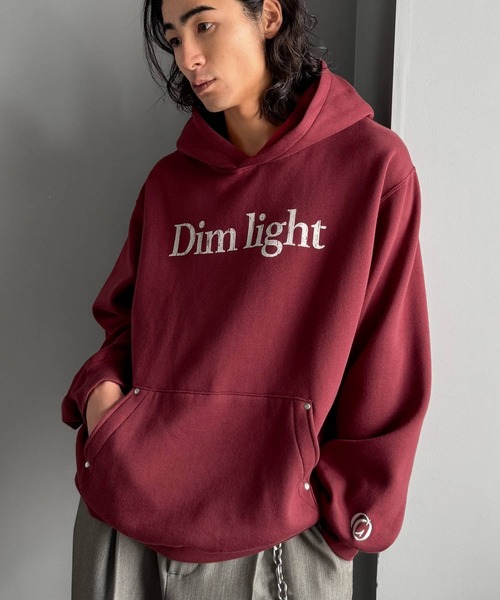 Classical Origin（クラシカルオリジン）の「「暖か素材。」裏起毛ロゴ＆スタッズ使いプルパーカー／Brushed Lining Logo＆Stud Accents Pullover Hoodie（パーカー・メンズ・ブラック/レッド/杢グレー・SMALL/MEDIUM/LARGE）」の7枚目の写真