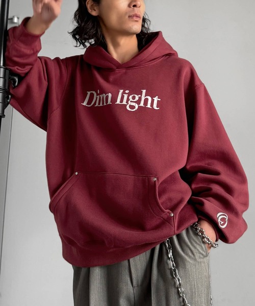 Classical Origin（クラシカルオリジン）の「「暖か素材。」裏起毛ロゴ＆スタッズ使いプルパーカー／Brushed Lining Logo＆Stud Accents Pullover Hoodie（パーカー・メンズ・ブラック/レッド/杢グレー・SMALL/MEDIUM/LARGE）」の9枚目の写真