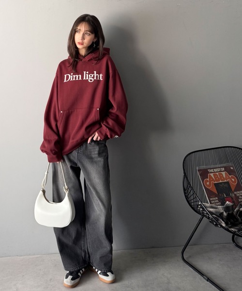 Classical Origin（クラシカルオリジン）の「「暖か素材。」裏起毛ロゴ＆スタッズ使いプルパーカー／Brushed Lining Logo＆Stud Accents Pullover Hoodie（パーカー・メンズ・ブラック/レッド/杢グレー・SMALL/MEDIUM/LARGE）」の16枚目の写真