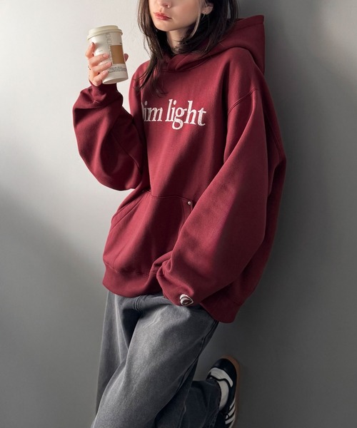 Classical Origin（クラシカルオリジン）の「「暖か素材。」裏起毛ロゴ＆スタッズ使いプルパーカー／Brushed Lining Logo＆Stud Accents Pullover Hoodie（パーカー・メンズ・ブラック/レッド/杢グレー・SMALL/MEDIUM/LARGE）」の17枚目の写真