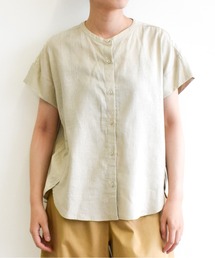 ATSURO TAYAMA（アツロウタヤマ）の「フロントボタン半袖ブラウス（シャツ/ブラウス）」