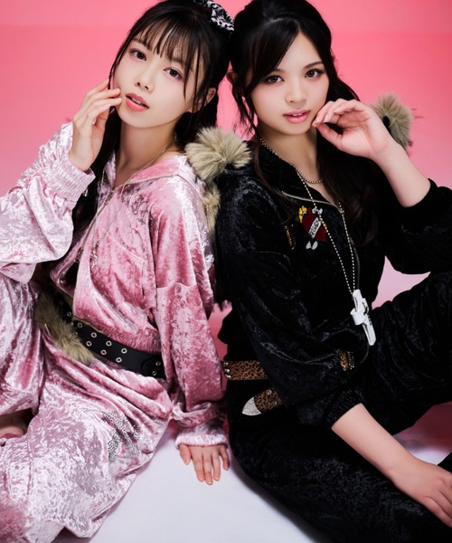 A'GEM/9 × .kom 『A'GEM/9/エージェムナイン』 Ed Hardy ベロアパンツ