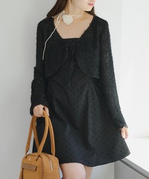 Another Branch olive des olive | 【シャギーカーデセット】ミニジャンスカ(ワンピース)