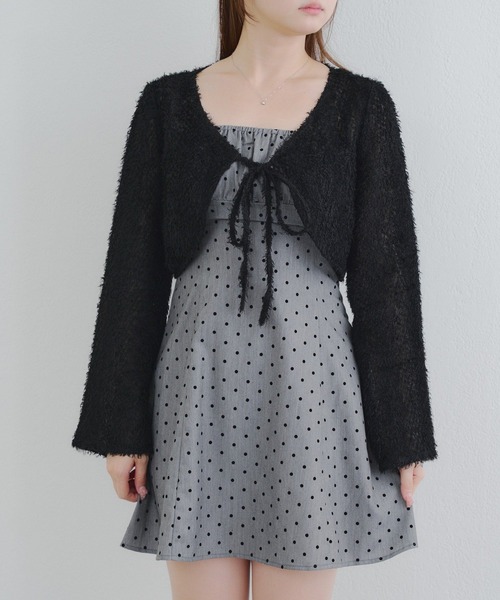 Another Branch olive des olive(アナザーブランチオリーブデオリーブ)の「【シャギーカーデセット】ミニジャンスカ(ワンピース・レディース・ブラック系その他/ブラック/グレー系その他2・FREE)」の16枚目の写真