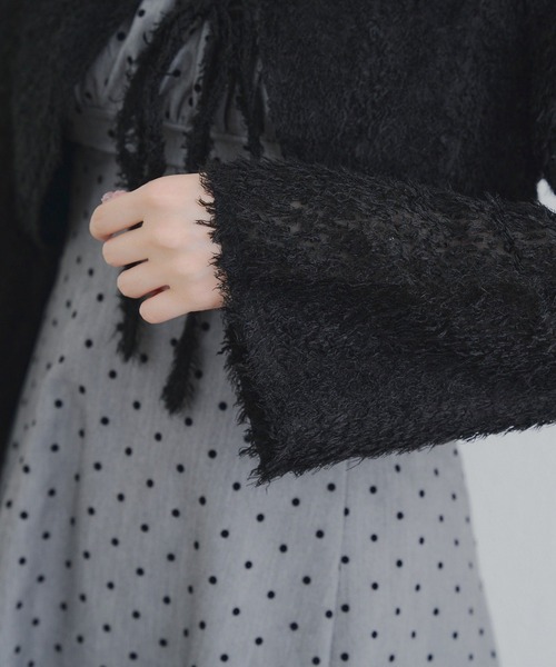 Another Branch olive des olive(アナザーブランチオリーブデオリーブ)の「【シャギーカーデセット】ミニジャンスカ(ワンピース・レディース・ブラック系その他/ブラック/グレー系その他2・FREE)」の8枚目の写真