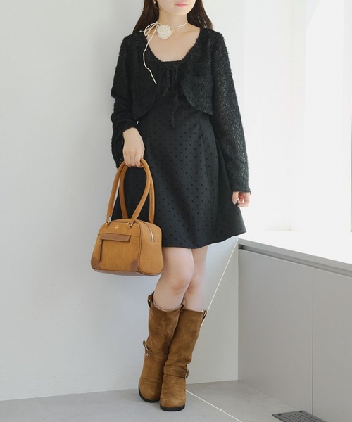 Another Branch olive des olive(アナザーブランチオリーブデオリーブ)の「【シャギーカーデセット】ミニジャンスカ(ワンピース・レディース・ブラック系その他/ブラック/グレー系その他2・FREE)」の18枚目の写真