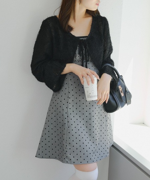 Another Branch olive des olive(アナザーブランチオリーブデオリーブ)の「【シャギーカーデセット】ミニジャンスカ(ワンピース・レディース・ブラック系その他/ブラック/グレー系その他2・FREE)」の20枚目の写真