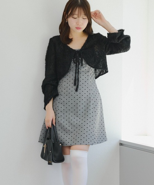 Another Branch olive des olive(アナザーブランチオリーブデオリーブ)の「【シャギーカーデセット】ミニジャンスカ(ワンピース・レディース・ブラック系その他/ブラック/グレー系その他2・FREE)」の21枚目の写真