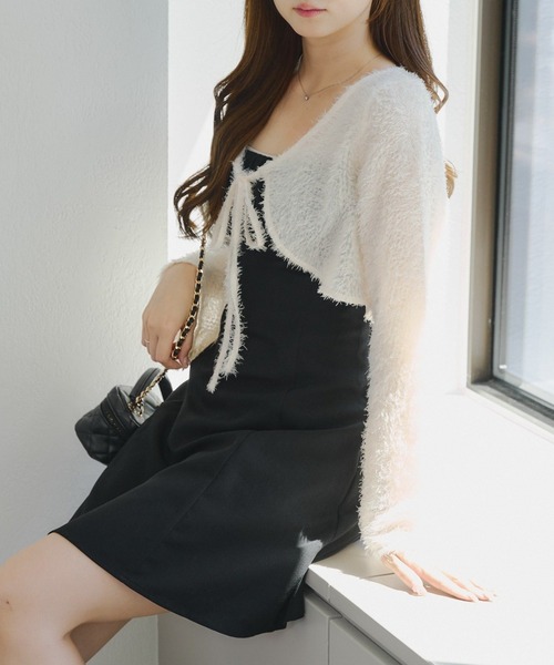 Another Branch olive des olive(アナザーブランチオリーブデオリーブ)の「【シャギーカーデセット】ミニジャンスカ(ワンピース・レディース・ブラック系その他/ブラック/グレー系その他2・FREE)」の15枚目の写真